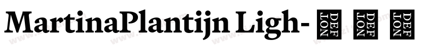 MartinaPlantijn Ligh字体转换
